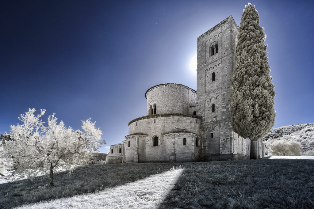 Sant Antimo Abbey infrared 1